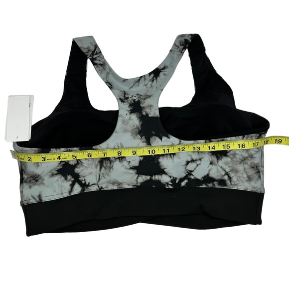 Xersion Women's Black Gray Tie Dye Light Support Longline Sports Bra Size XXL - Picture 7 of 9
